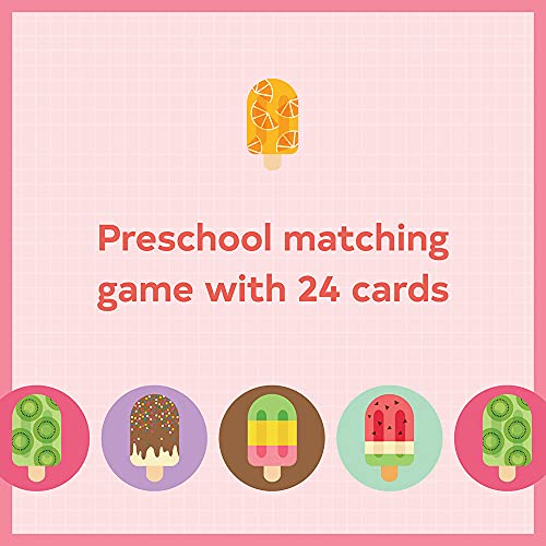 Petit Collage Ice Pops Matching Game – Memory Card Game for Toddlers Ages 3+