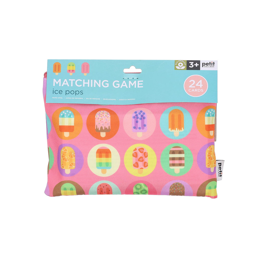 Petit Collage Ice Pops Matching Game – Memory Card Game for Toddlers Ages 3+