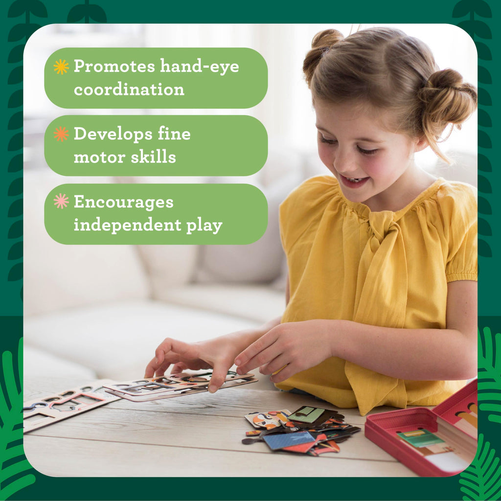 Petit Collage Nature Studies Magnetic Dress Up Set – 25+ Pieces for Creative Play