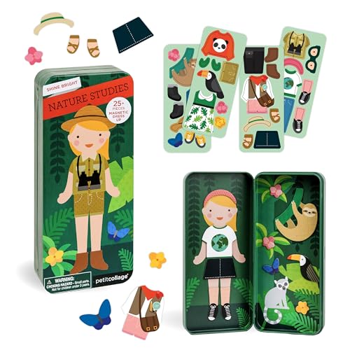 Petit Collage Nature Studies Magnetic Dress Up Set – 25+ Pieces for Creative Play