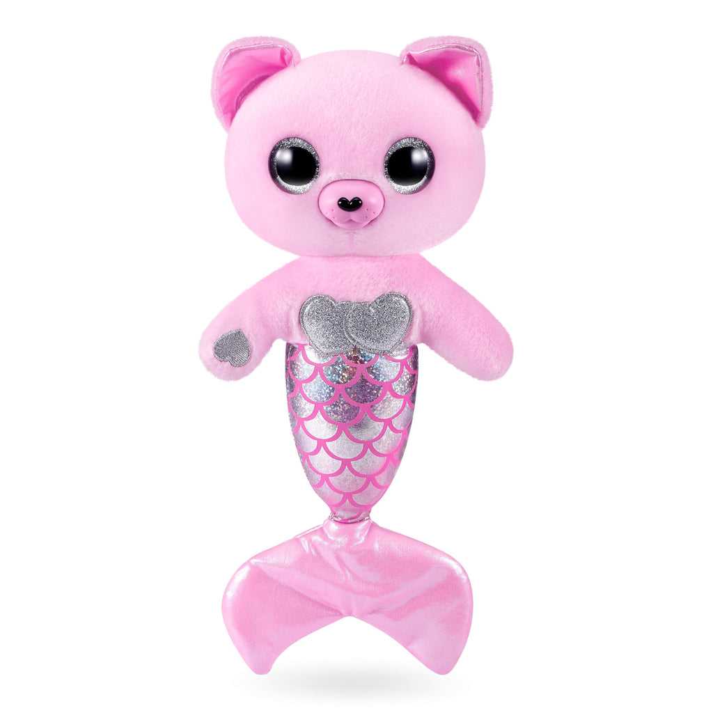 Pets Alive Furmaids by ZURU – Interactive Mermaid Plush with Lights, Sounds & 10+ Surprises (Pink Kitten)
