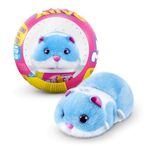 Pets Alive Hamstermania Blue Interactive Electronic Hamster with Ball – 20+ Realistic Sounds
