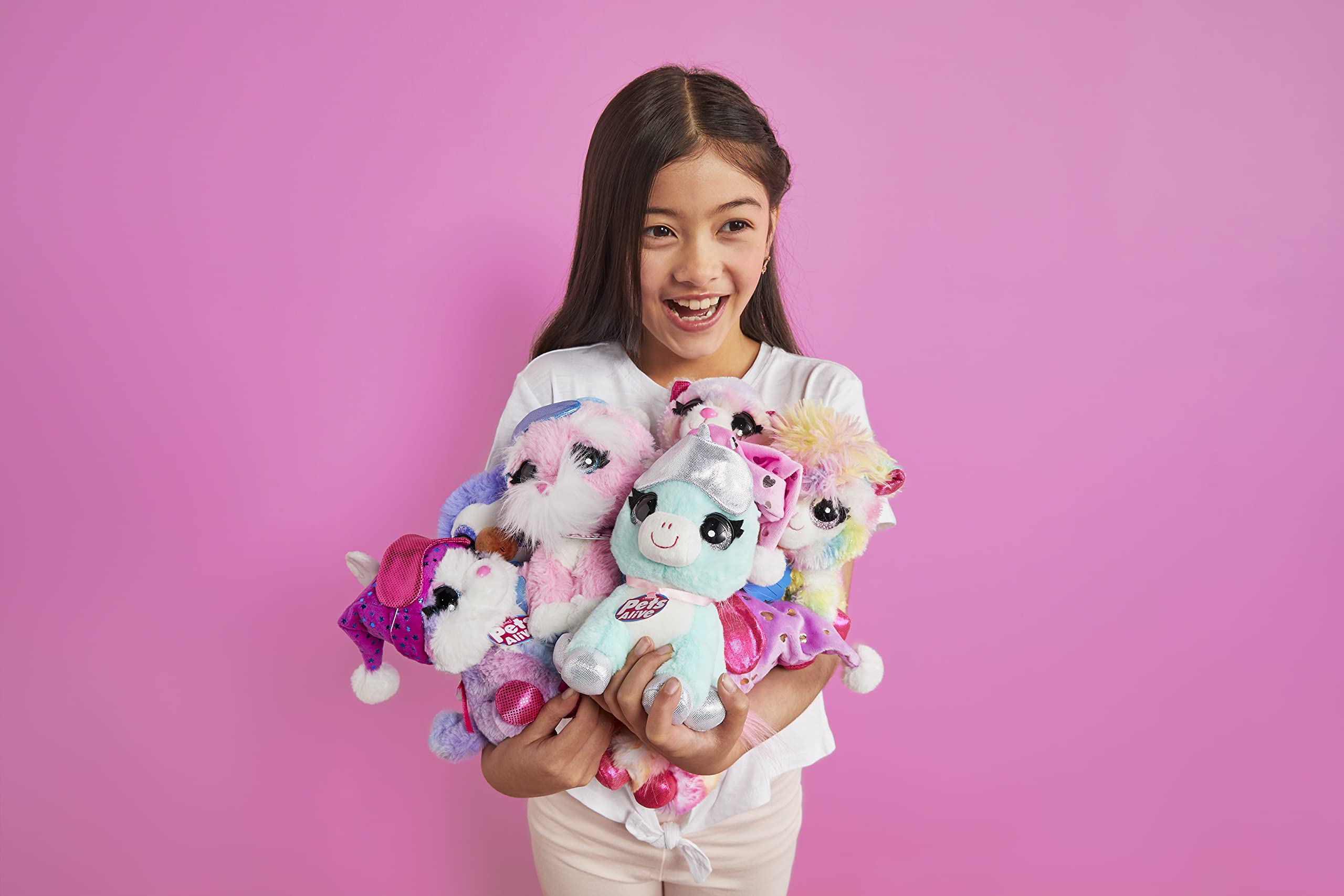 Pets Alive Pet Shop Surprise Series 2: Interactive Speak & Repeat Pets with 10+ Surprises (Llama, Unicorn, Puppy, Kitten)