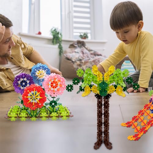 PicassoTiles 108-Piece Building Chips Interlocking Disc Blocks STEM Toy for Ages 3+ (PTF108)