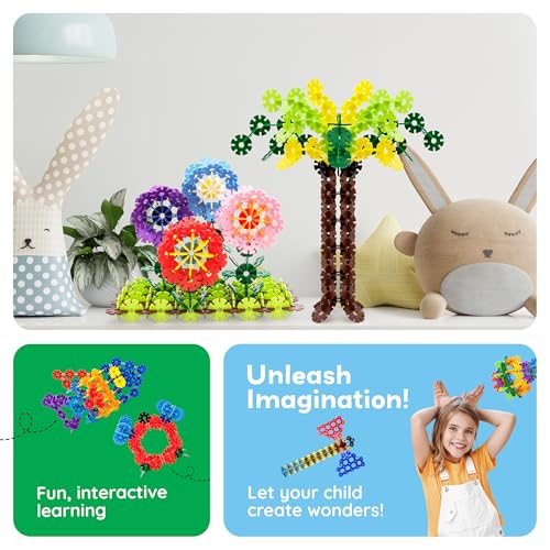 PicassoTiles 108-Piece Building Chips Interlocking Disc Blocks STEM Toy for Ages 3+ (PTF108)