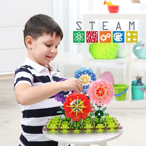 PicassoTiles 108-Piece Purple Interlocking Disc Building Blocks - STEM Learning Toy for Ages 3+
