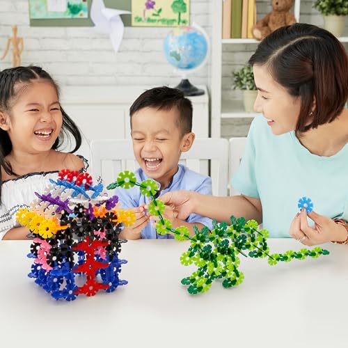 PicassoTiles 108-Piece Purple Interlocking Disc Building Blocks - STEM Learning Toy for Ages 3+