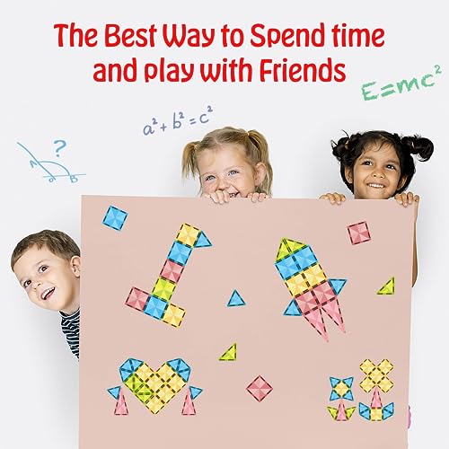 PicassoTiles Mini Diamond Magnetic Tiles 24-Piece Travel Set - STEM Building Blocks for Ages 3+