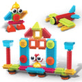 PicassoTiles PTB41 Hedgehog Blocks - 41 Piece STEM Building Set with Idea Booklet