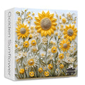 PICKFORU 1000-Piece Sunflower Puzzle for Adults – Challenging Nature Jigsaw with Golden Wildflower Art