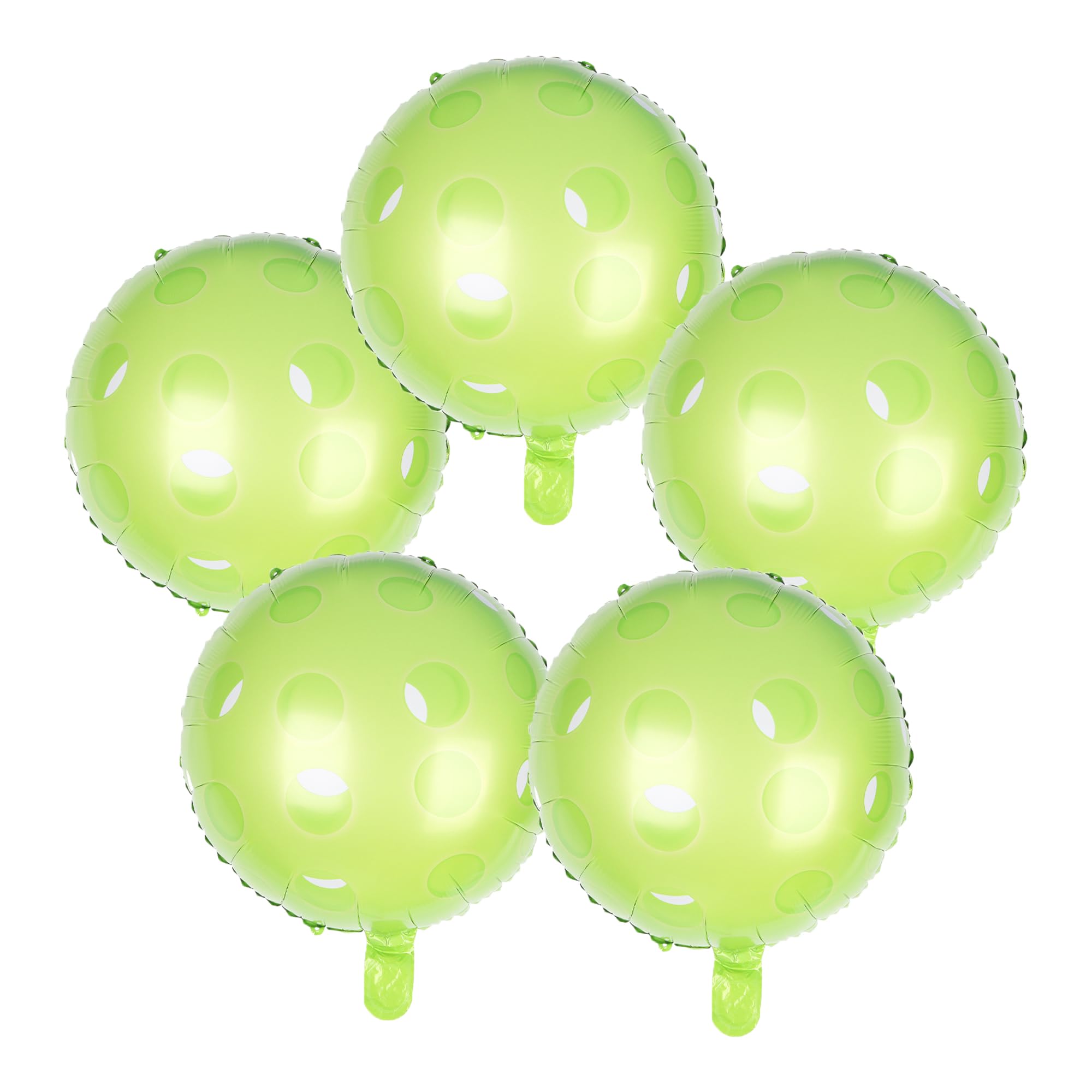 Pickleball-Themed 5-Pack 18-Inch Mylar Balloons for Party Decor