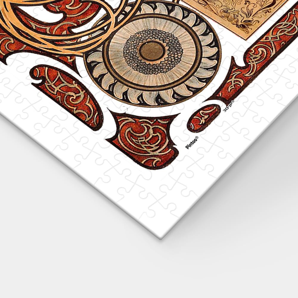 PieceRelax 1200-Piece Plastic Jigsaw Puzzle – Alphonse Mucha Zodiac, Compact Size 23.2 x 17.6 Inches, No Puzzle Mat Needed, Free Missing Piece Replacement