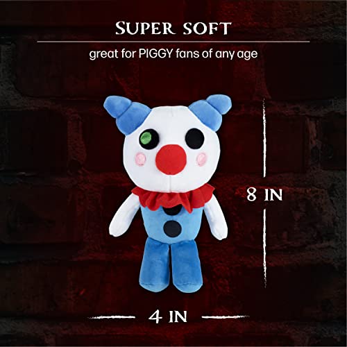 PIGGY Clowny Plush Toy – Series 1 Collectible Stuffed Animal with In-Game DLC Code