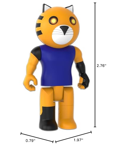 PIGGY Tigry Action Figure - Articulated Buildable Toy, Series 1 Collectible with DLC Code