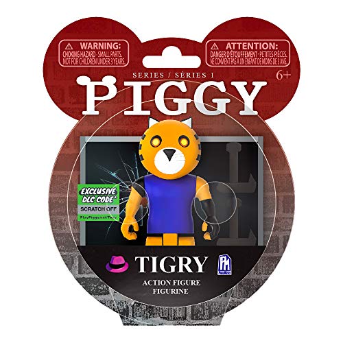 PIGGY Tigry Action Figure - Articulated Buildable Toy, Series 1 Collectible with DLC Code