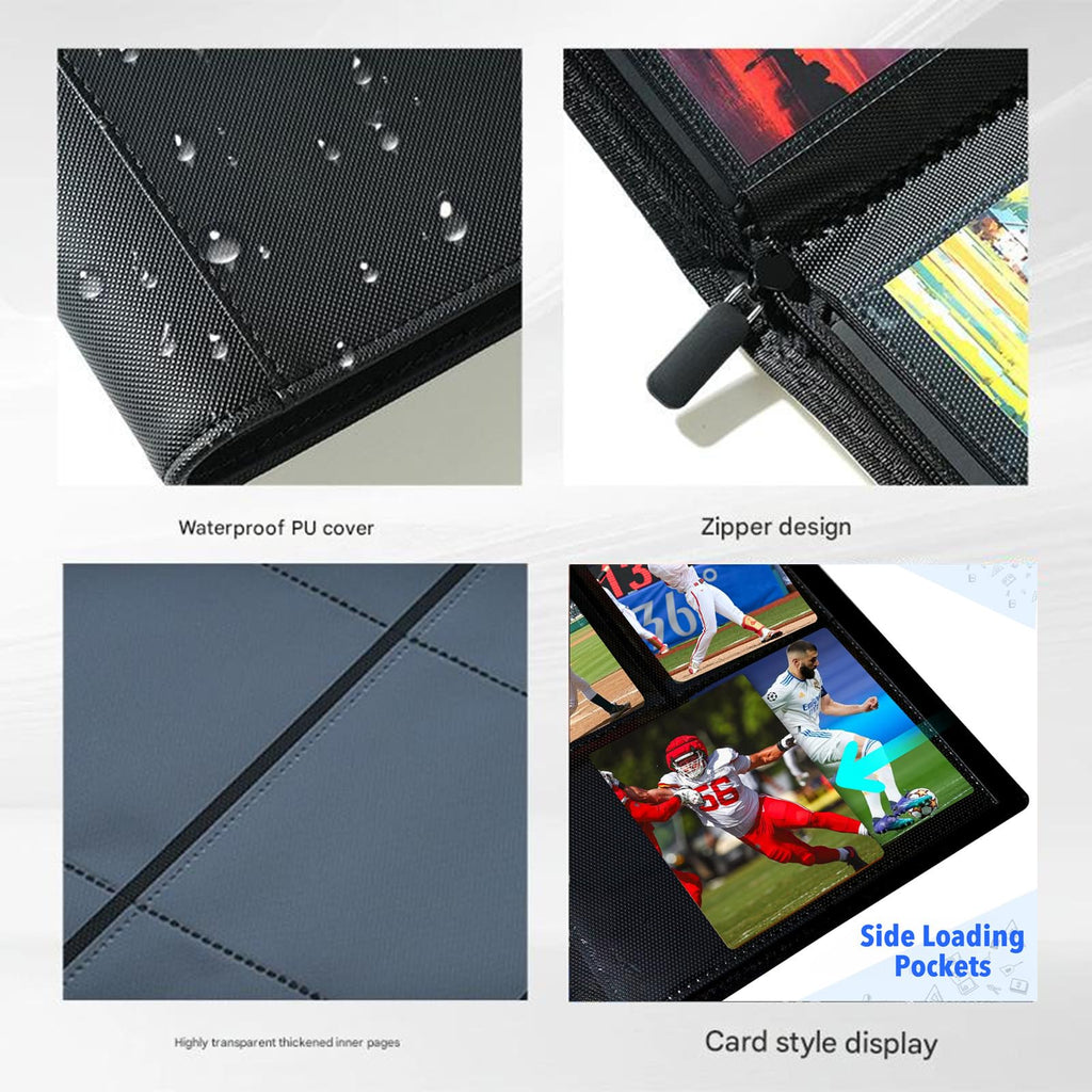 Pink 240-Card Trading Card Binder – 4-Pocket Ringless Album for MTG, YuGi, Sports Cards by TCGCARDIUM
