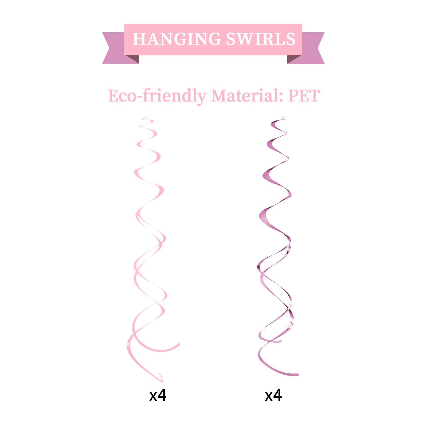 Pink Birthday Decorations Kit 16-Piece Set by LITAUS – Pre-Strung Banner, Honeycomb Balls & Paper Garland for Women, Girls, Teens, Adults