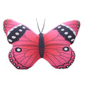Pink Butterfly Stuffed Animal Plush Pillow – 16x12 Inch Kawaii Toy by zhidiloveyou