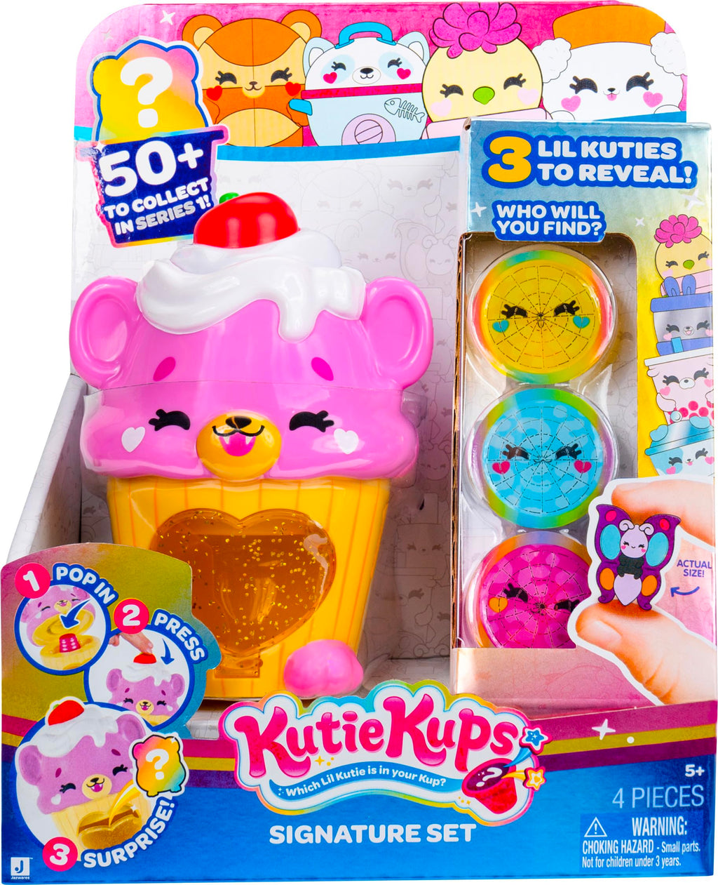 Pink Cupcake Tiger Kutie - Surprise Collectible Lil Kutie Micro Figures (Ages 5+)