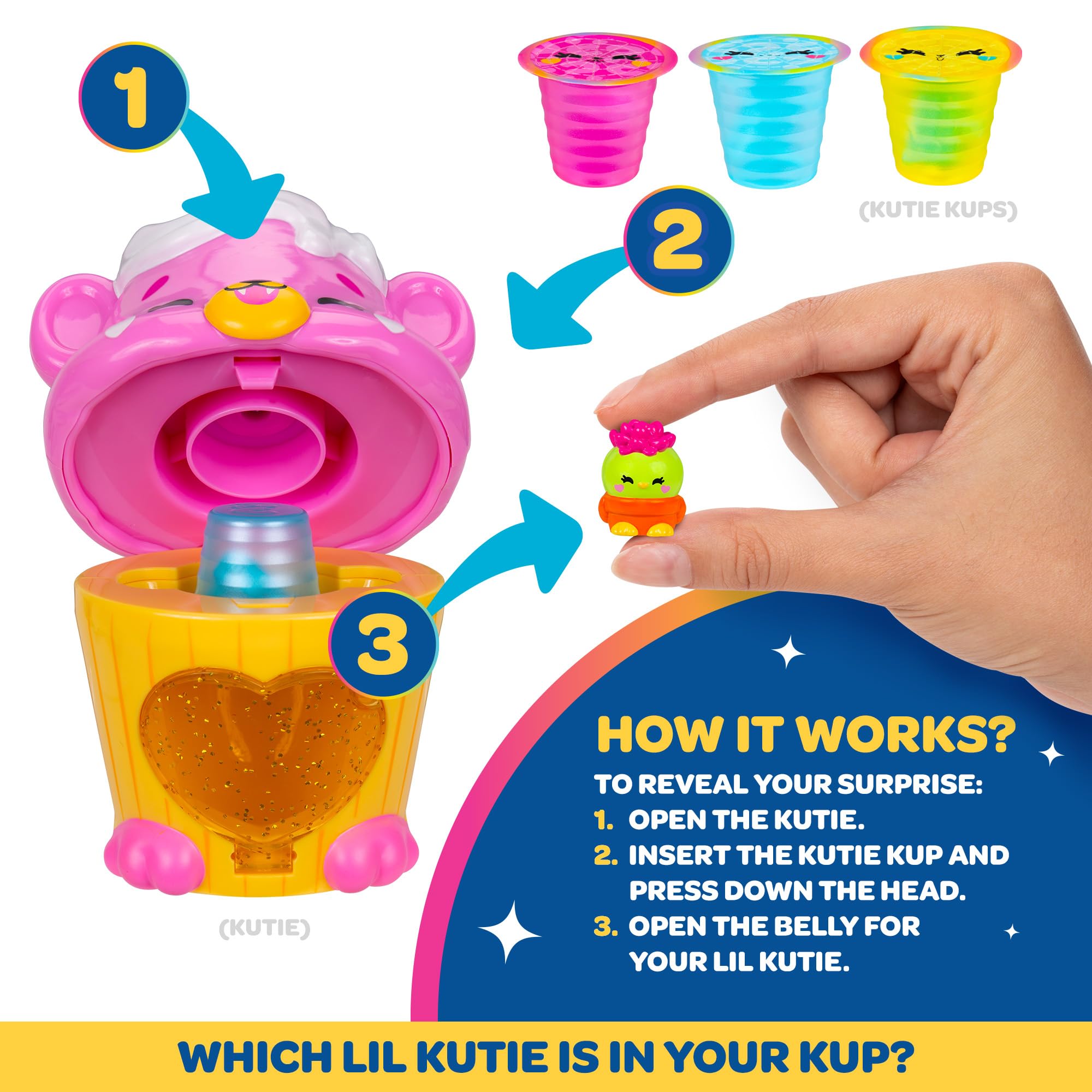 Pink Cupcake Tiger Kutie - Surprise Collectible Lil Kutie Micro Figures (Ages 5+)