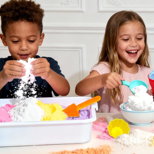 Pink Latex Sensory Bin Filler – Soft Cotton Candy Texture for Toddlers, Spring & Valentine's Day Play by GushySnow