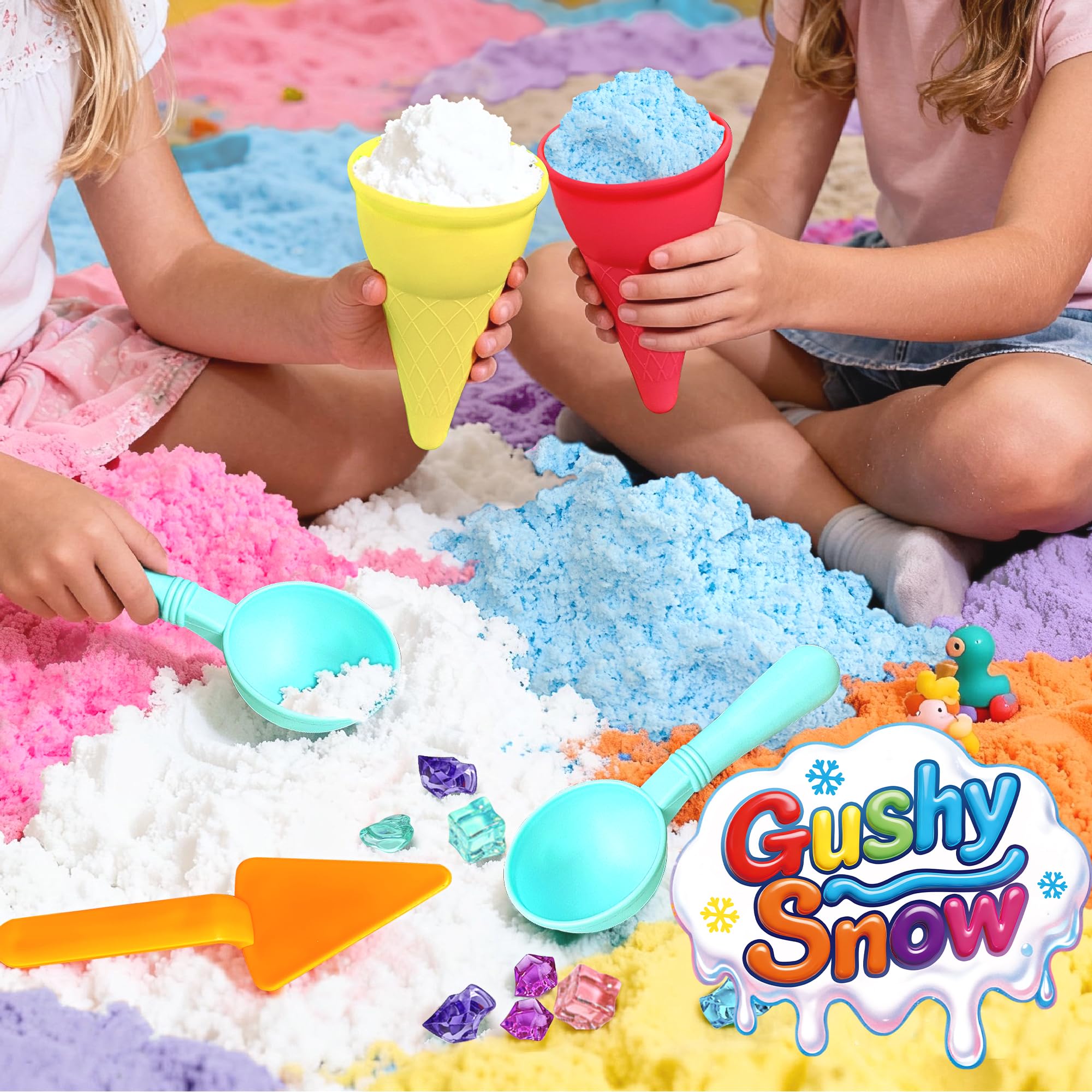 Pink Latex Sensory Bin Filler – Soft Cotton Candy Texture for Toddlers, Spring & Valentine's Day Play by GushySnow