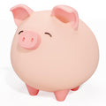 Pink Piggy Bank for Girls – Unbreakable Vinyl Coin Bank for Kids, Toddlers