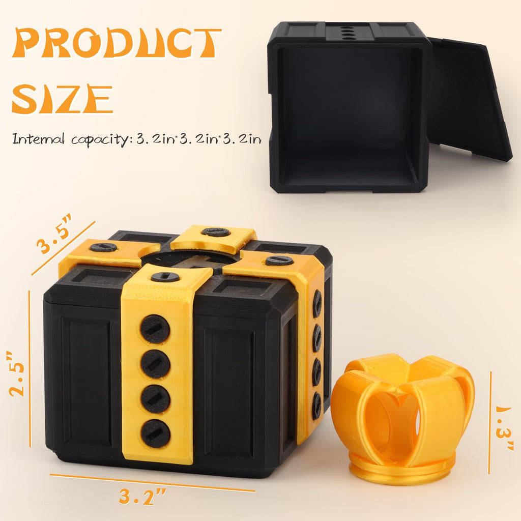 Pink Purple Gag Gift Box with 20 Screws – Prank Puzzle Box for Money and Cards