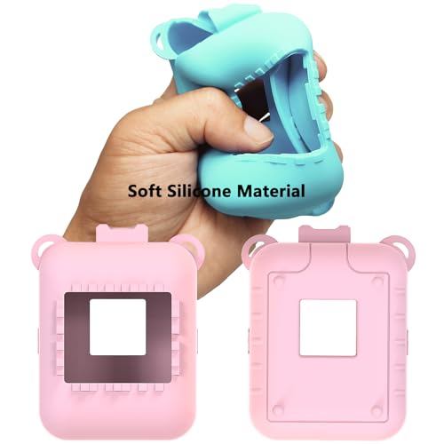 Pink Silicone Case for Bitzee Original Digital Pet with Lanyard - RAWECUD Protective Cover