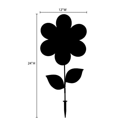 Pink Sunflower Wind Spinner – 12-Inch In the Breeze Garden Decor with Fiberglass Frame
