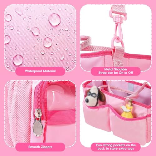 Pink Toniebox Carrying Case – Portable Organizer for Figures & Accessories