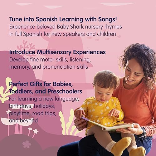 Pinkfong Baby Shark Sing-Along Sound Book – English & Spanish, Interactive Toddler Toy Ages 1+