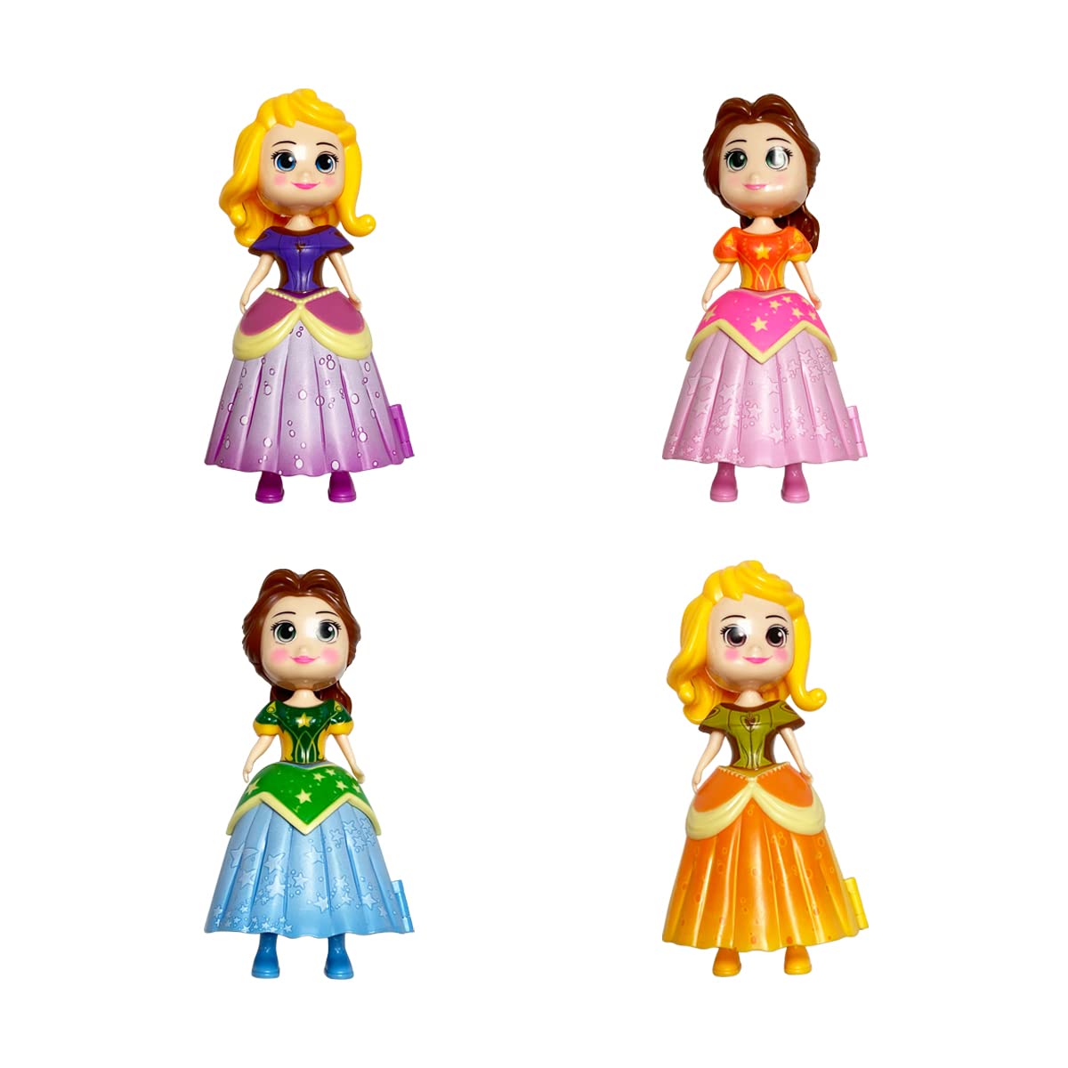 Pinkiwine 4 Pack Princess Deformation Eggs – Prefilled Easter Eggs with Toys for Kids