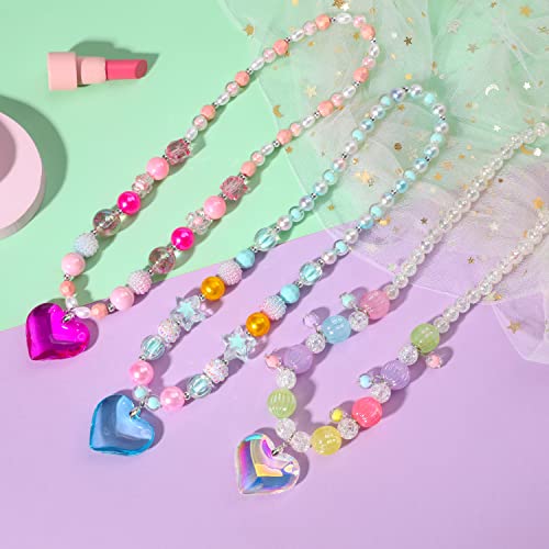 PinkSheep Toddler Jewelry Set – 9-Piece Necklace, Choker & Bracelet Collection for Little Girls, Gift Box Included