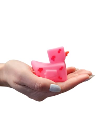 Pixelated Robot Rubber Ducks, 12 Pack - 2 Inch Standard Size, Non-Floating Duck Toys by AMERICAN WIT