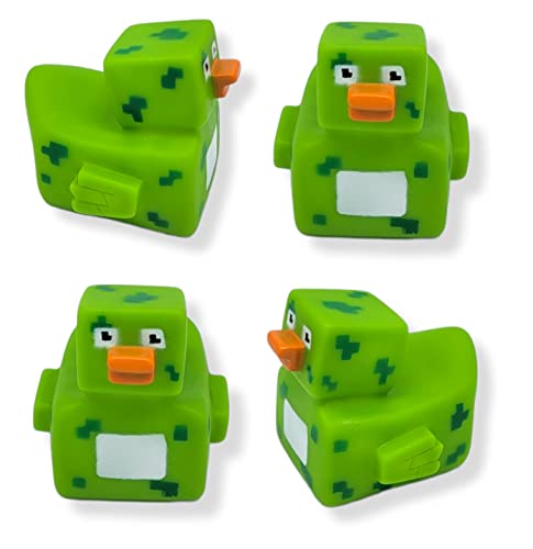 Pixelated Robot Rubber Ducks, 12 Pack - 2 Inch Standard Size, Non-Floating Duck Toys by AMERICAN WIT
