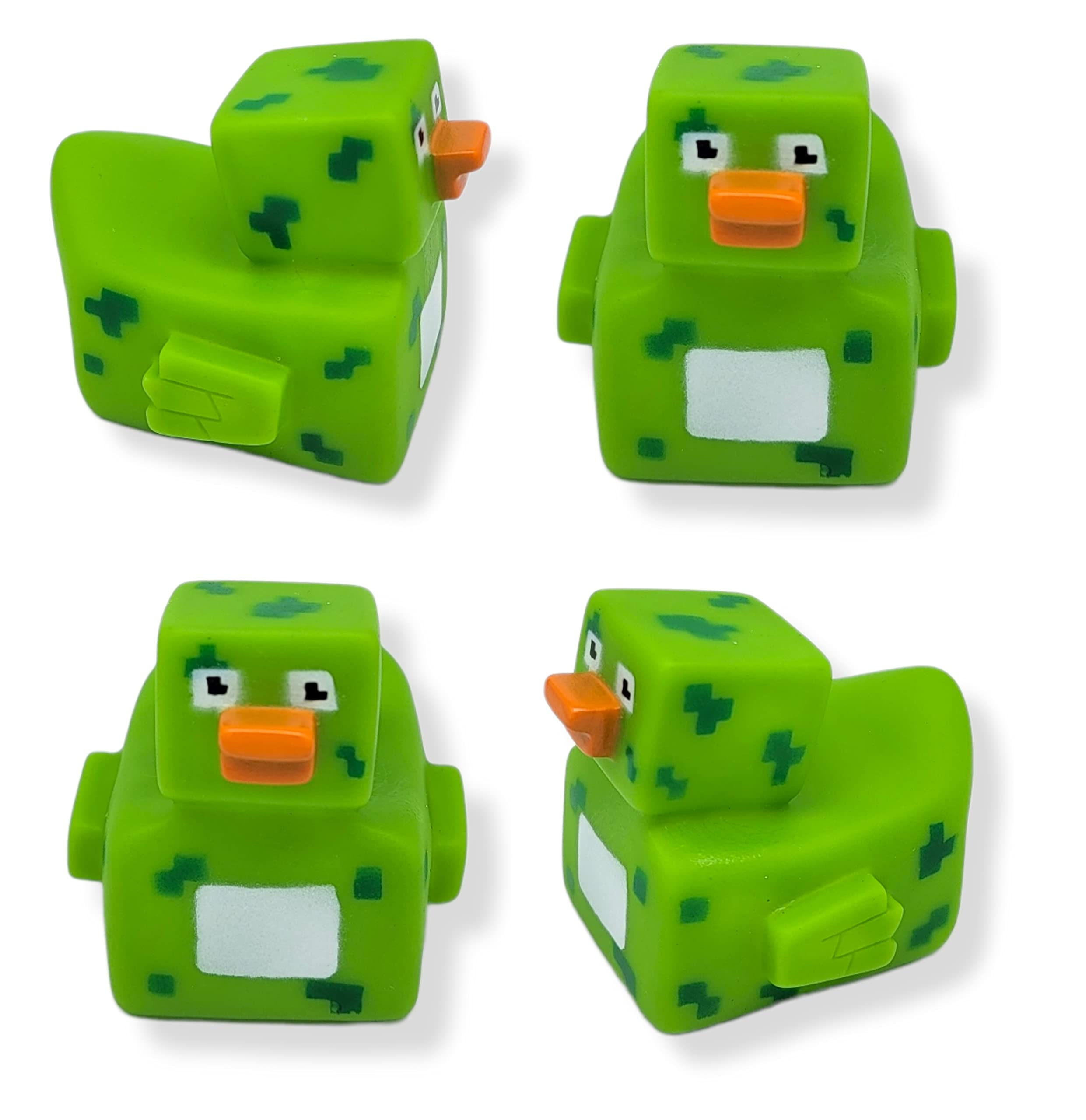Pixelated Robot Rubber Ducks, 12 Pack - 2 Inch Standard Size, Non-Floating Duck Toys by AMERICAN WIT