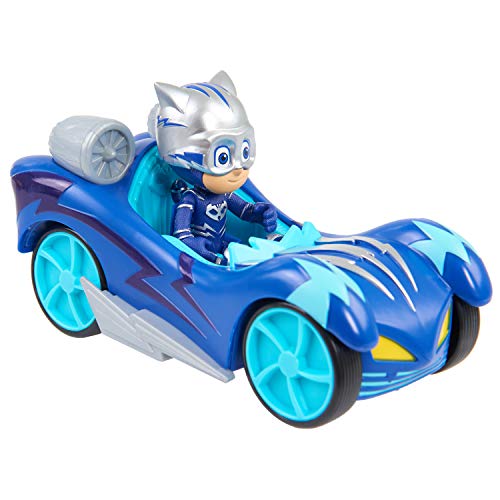 PJ Masks Turbo Blast Cat-Car with Catboy Figure - Racing Vehicle Toy