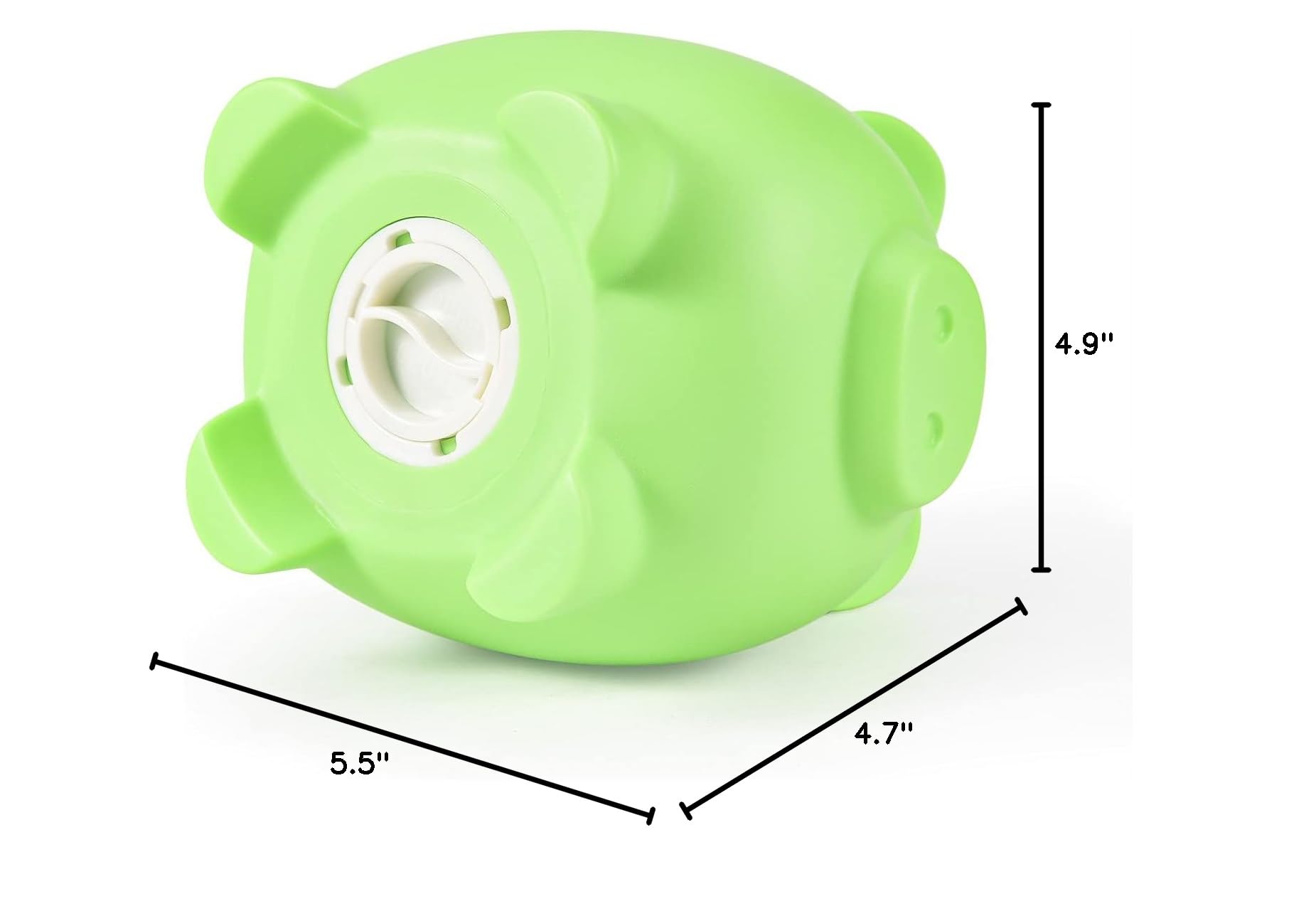 PJDRLLC Piggy Bank: Unbreakable Plastic Coin Bank for Kids Ages 4-10 (Light Green, Medium)