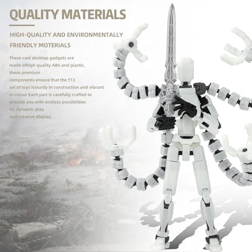 PkghoKids T13 Luminous 5.5in Fully Articulated Action Figure – Multi-Jointed with 7 Weapons & 3 Hand Types