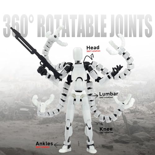 PkghoKids T13 Luminous 5.5in Fully Articulated Action Figure – Multi-Jointed with 7 Weapons & 3 Hand Types