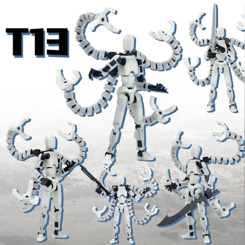 PkghoKids T13 Luminous 5.5in Fully Articulated Action Figure – Multi-Jointed with 7 Weapons & 3 Hand Types