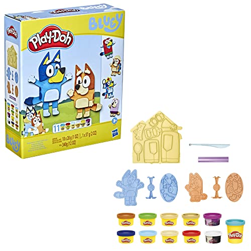 Play-Doh Bluey Make 'n Mash Costumes Playset - 11 Cans, Non-Toxic, Ages 3+