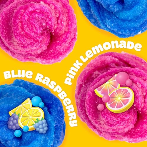 Play-Doh Fizzie Slime – 2 Scented Cans of Strawberry & Blue Raspberry Sensory Toy