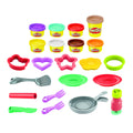 Play-Doh Flip 'n Pancakes Set – 14 Accessories, 8 Cans, Button-Operated Flipping Pan for Kids Ages 3+