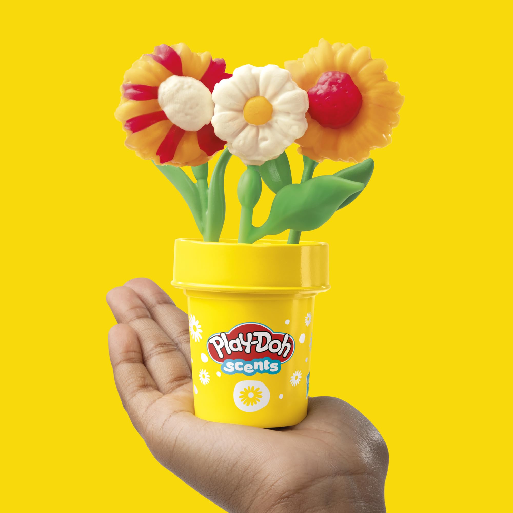 Play-Doh Flower Two Pack: Tulips, Daffodils, Sunflower & Daisies – Kids Arts & Crafts Kit