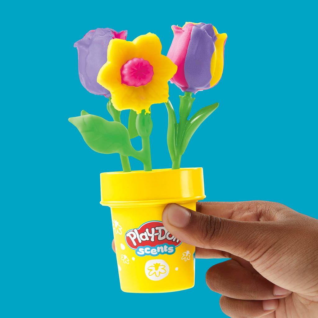 Play-Doh Flower Two Pack: Tulips, Daffodils, Sunflower & Daisies – Kids Arts & Crafts Kit