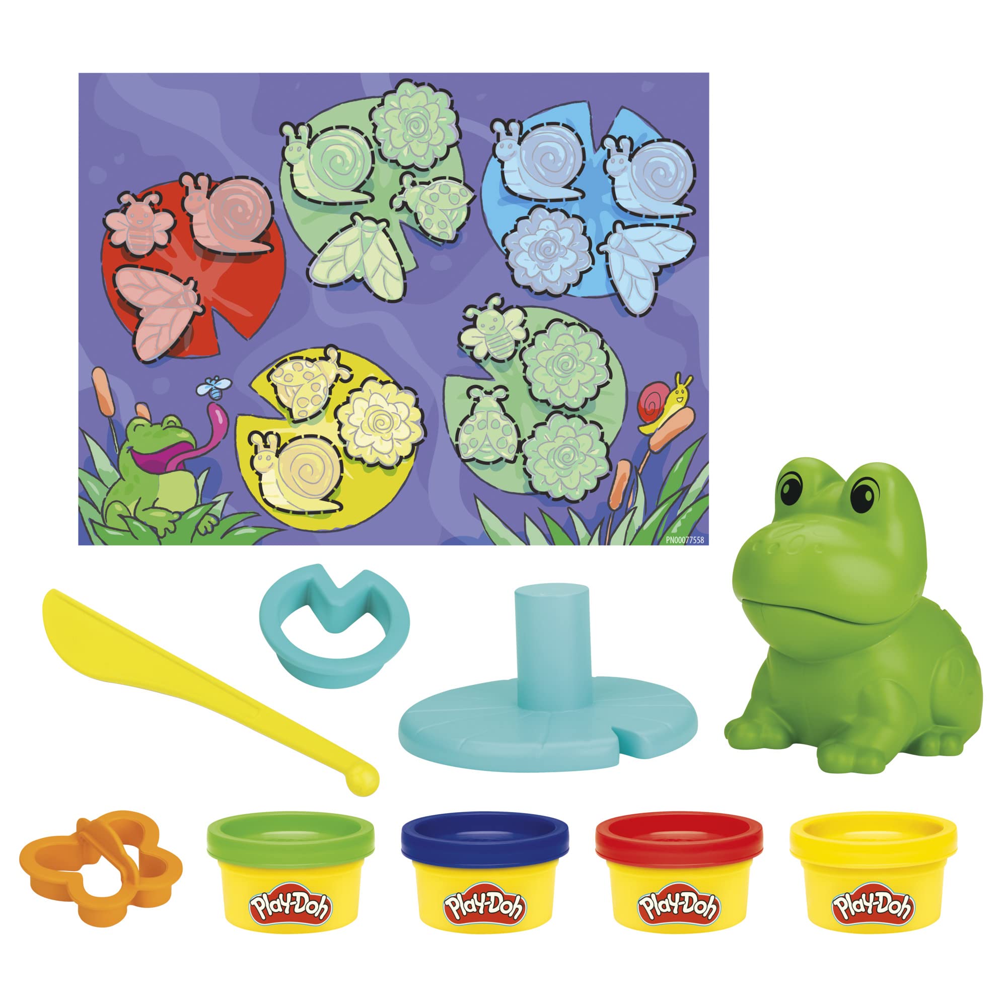 Play-Doh Frog ‘n Colors Starter Set – Color Sorting Toy for Ages 3+ with Playmat