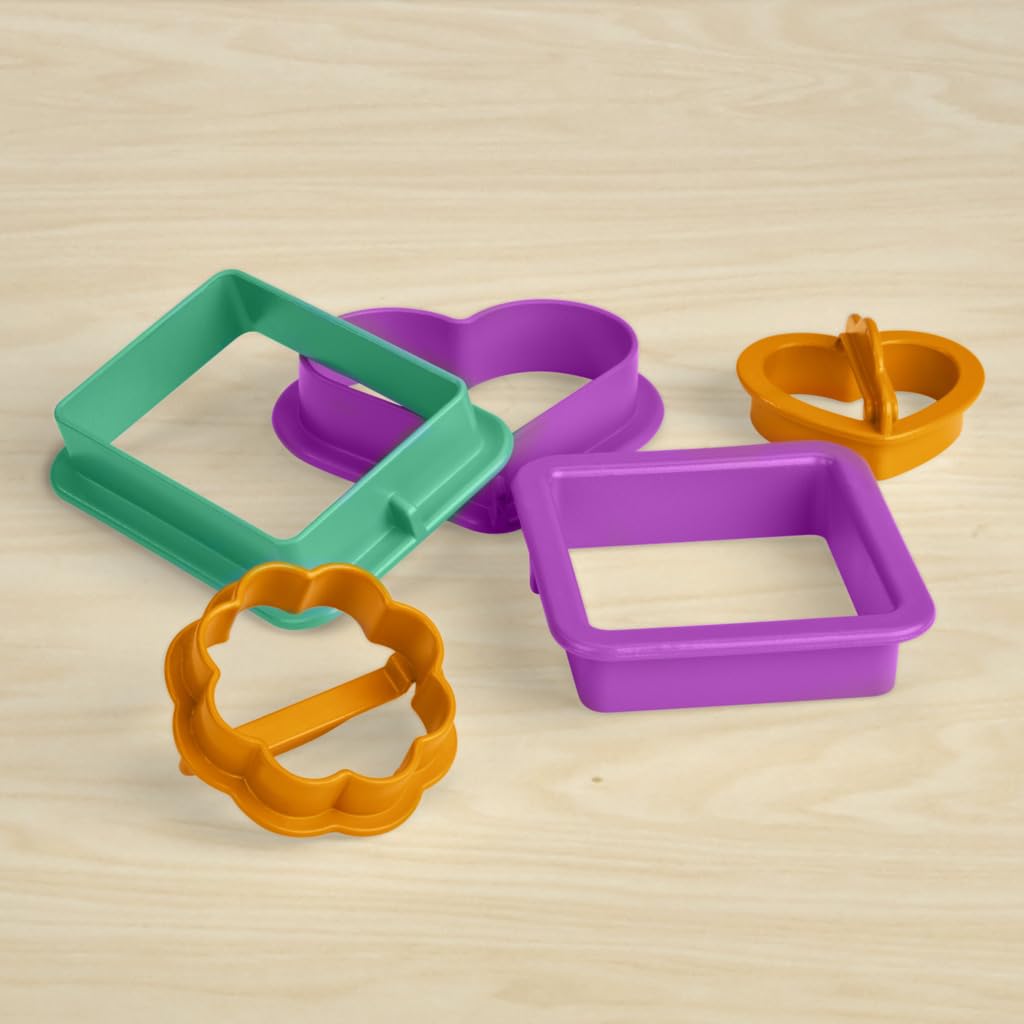 Play-Doh Fun Shapes 9 Cutters + 6 Cans Non-Toxic Modeling Compound for Ages 3+