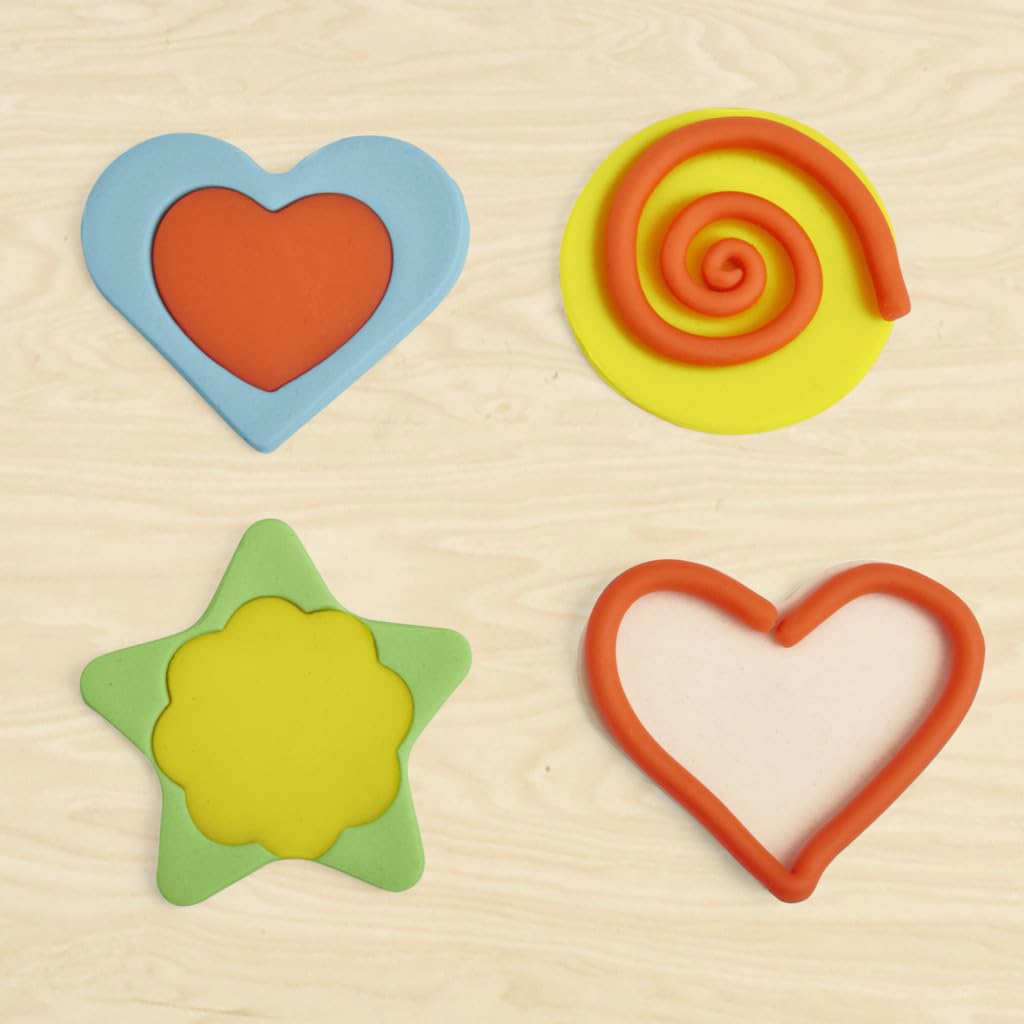 Play-Doh Fun Shapes 9 Cutters + 6 Cans Non-Toxic Modeling Compound for Ages 3+